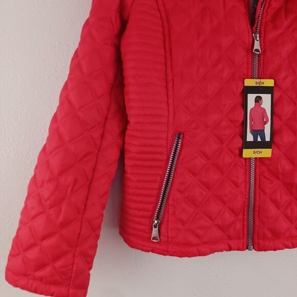 Marc New York Quilted red Jacket size S - Picture 3 of 5